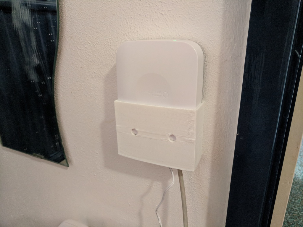 SmartThings Hub Wall Mount with bottom entry