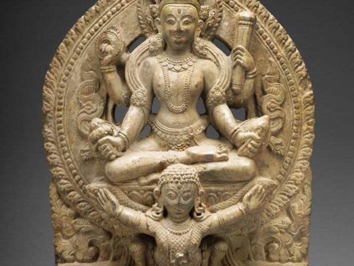 God Vishnu Riding on His Mount, Garuda, 16th/17th century