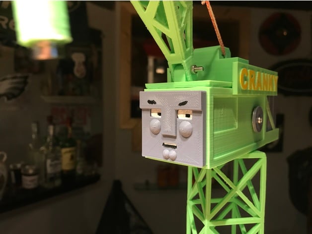 Cranky the crane From Thomas and Friends.