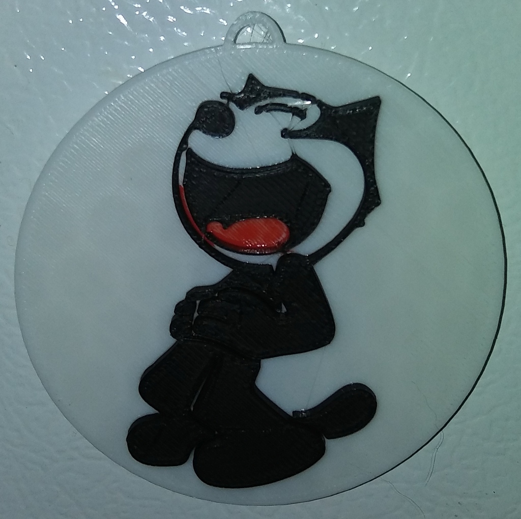 Felix the Cat - Laughing, Magnet & Ornament / IEC3D 