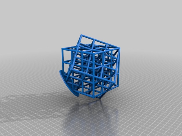 3x3 Rotated Lattice Cube