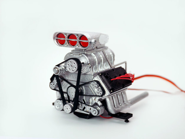 Ddw 18 Rc Car Engine Dohc V8 Supercharger