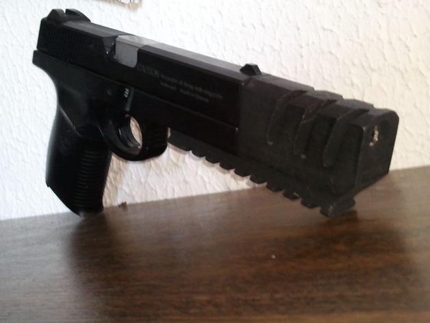 Compensator with Picatinny Rail for S&W Sigma 40F