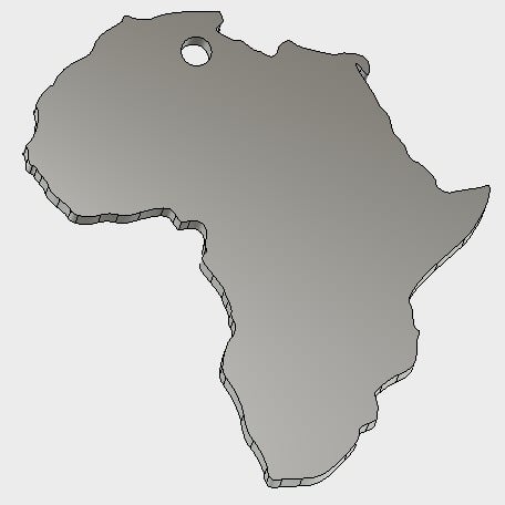 Africa keychain