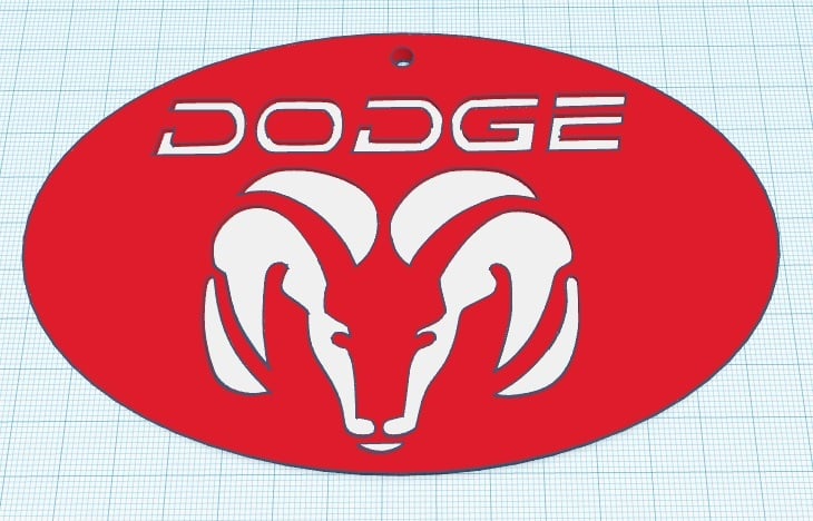 Dodge Ram keychain or scale up for wall art