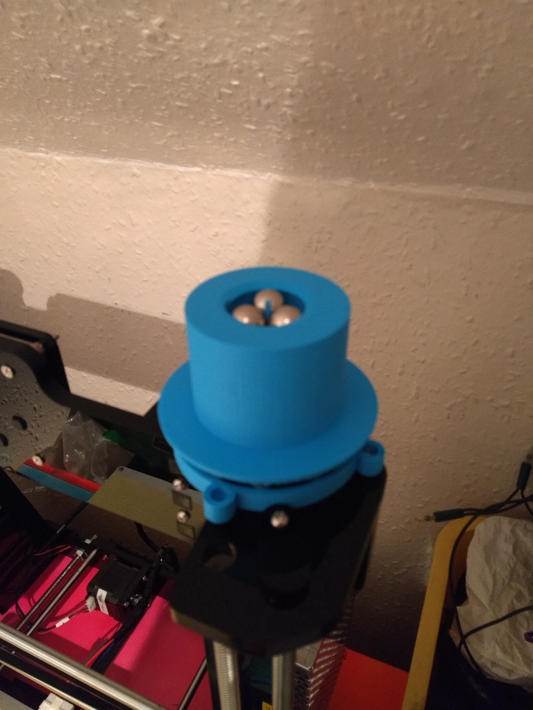 Parametric horizontal spool holder (DIY bearing)