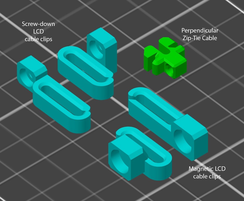 Cable clips for enclosures and Prusa Bear