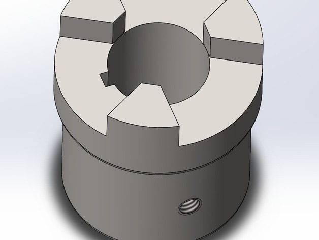 Shaft Coupling with Spider 3" (Public Domain)
