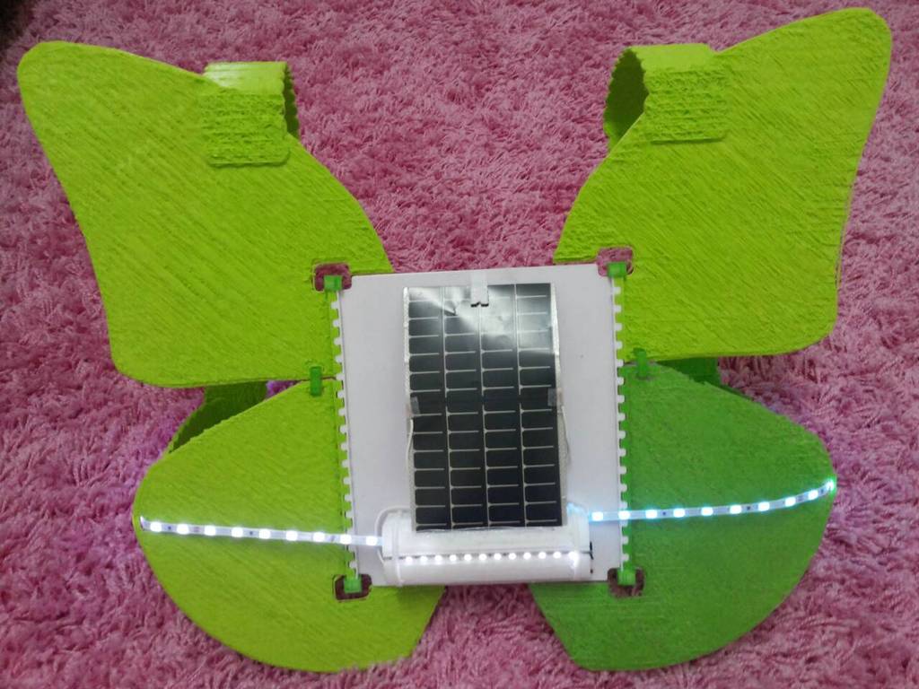Solar-LED-3D-Printed Butterfly Safety Vest