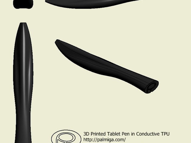 3D printed conductive tablet pen