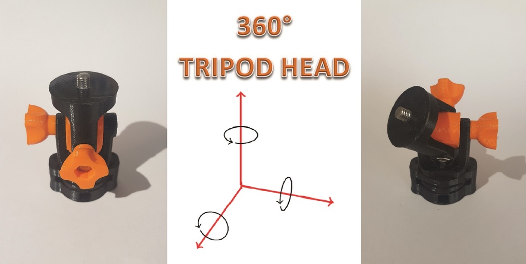 3 way tripod head