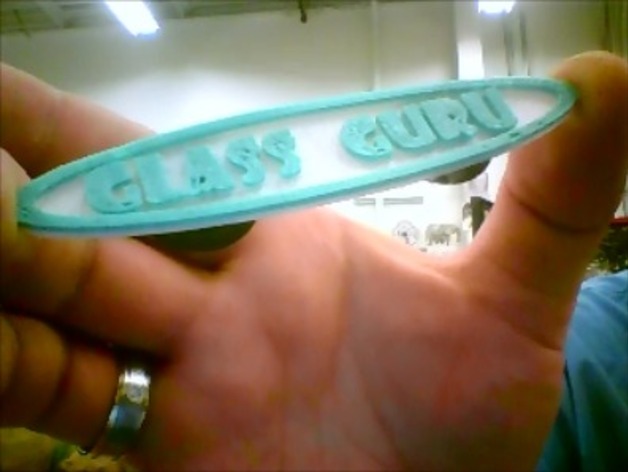 Glass Guru Fridge Magnet