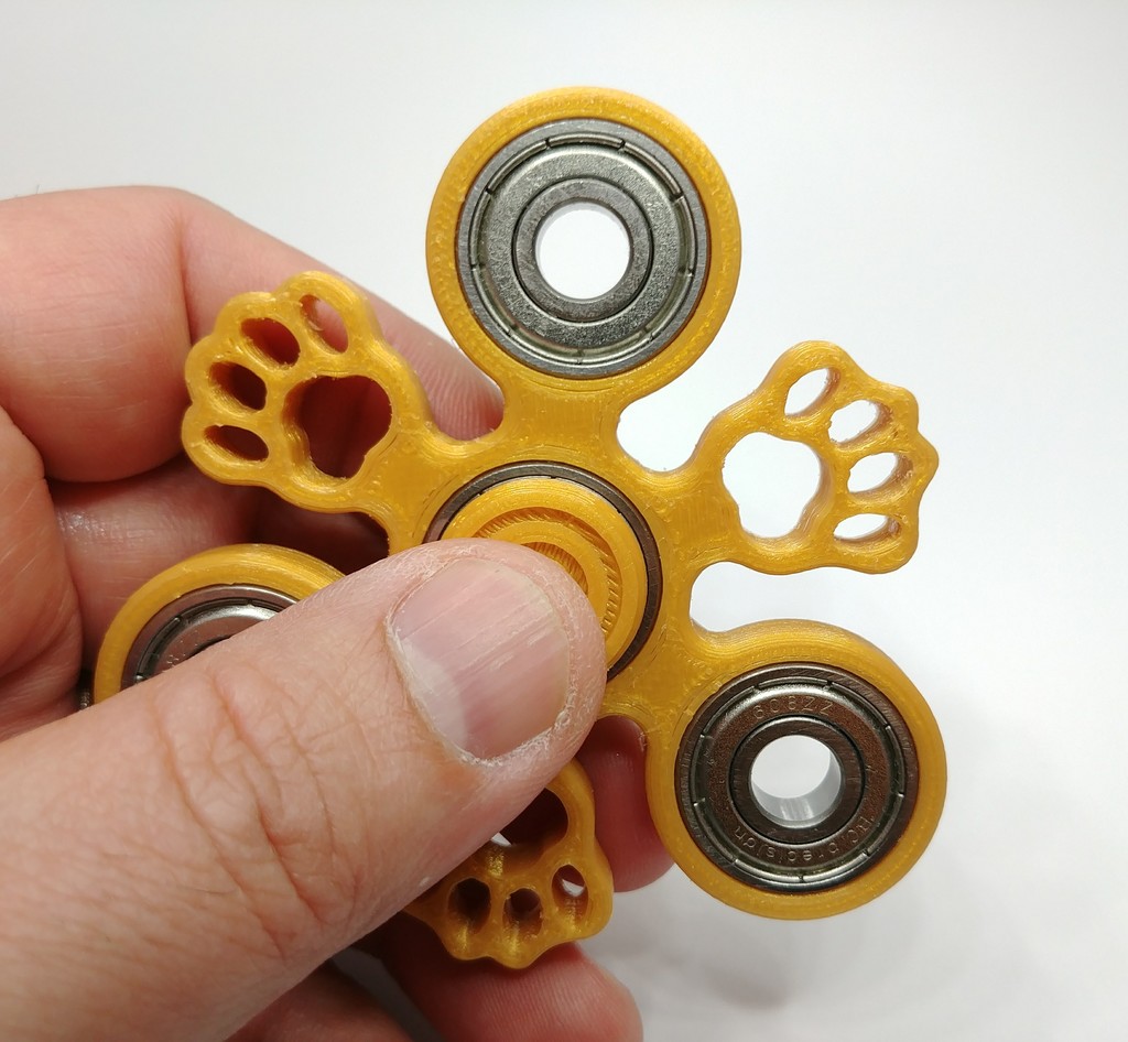 Paw Print Fidget Spinner