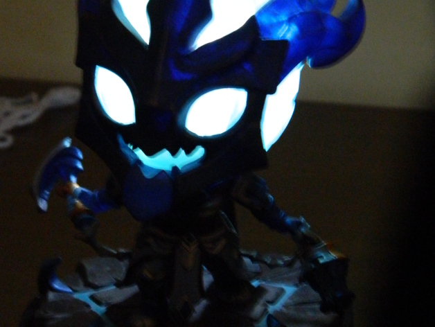Base for a glowing Thresh figure