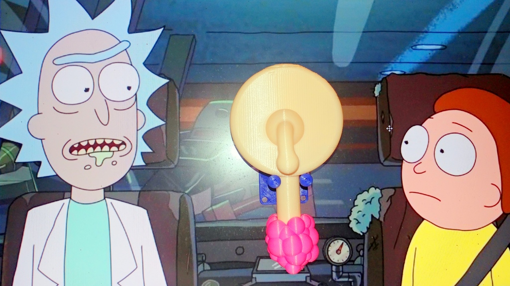 Rick and Morty ==Plumbus== Upside Down Hanging Version (Easy Print NO SUPPORTS!)