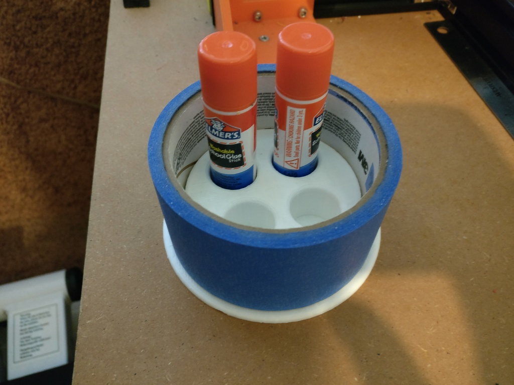 Simple tape & glue holder