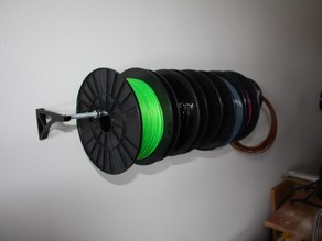 Wall Mount Spool Holder Brackets 3D model