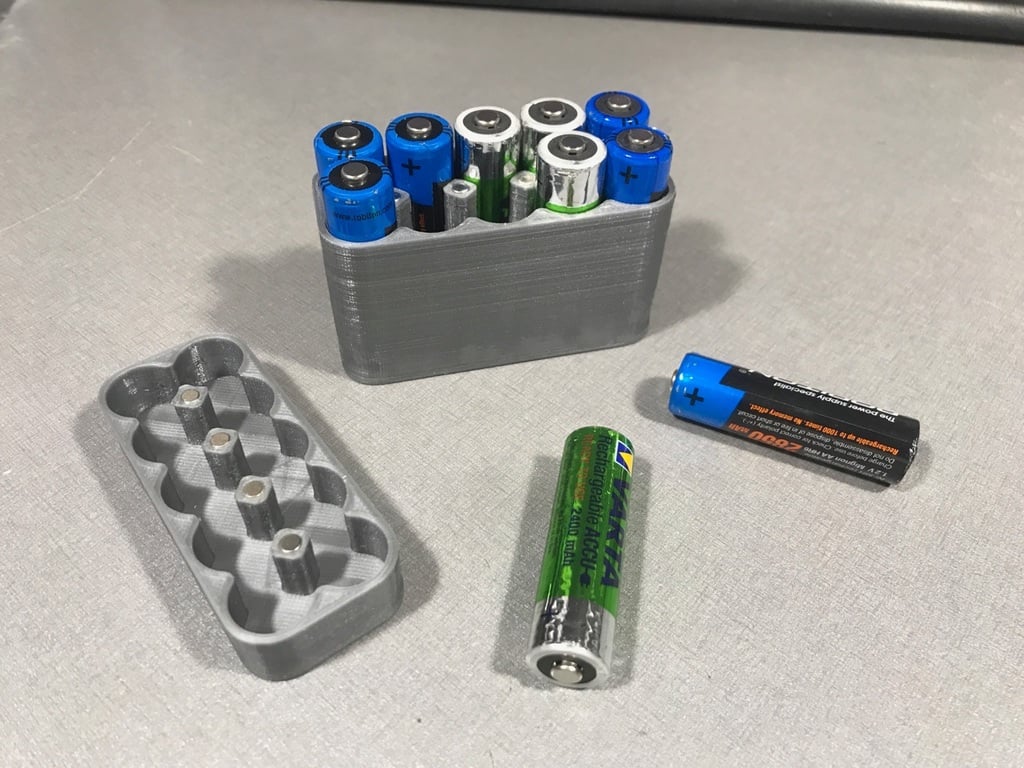 Travel Battery Case, 10 AA batteries