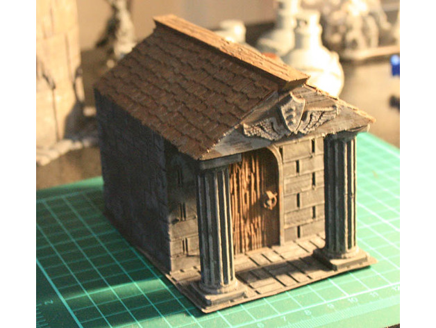 Mausoleum Graveyard Themed Set For Dungeons And Dragons Warhammer Of Tabletop Fantasy Games.