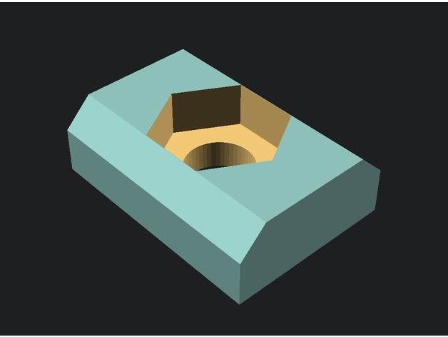 t-nut for 2020 extrusion with 5mm slot