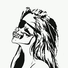 Living Dead Girl Stencil Art