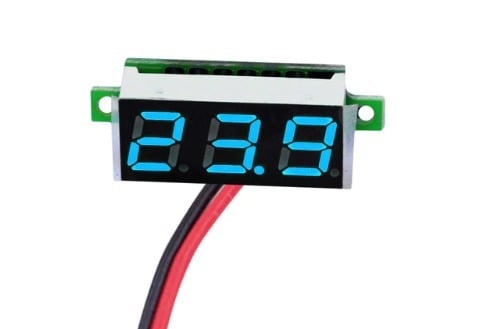 Mini digital voltmeter 2.5V - 30V LED 0.28 inch screen model