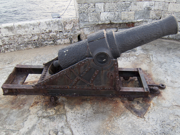 Cannon at Morro Castle - Havana, Cuba