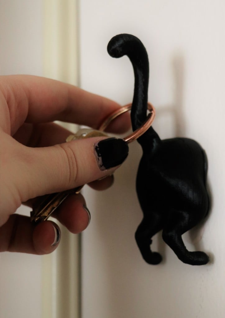 Cat Butt Key Hook by makeitandfakeit - Thingiverse