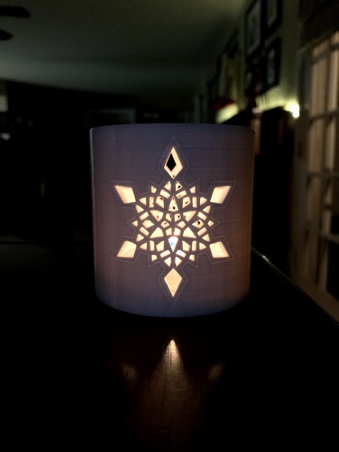 Winter Tealight Candle Holders