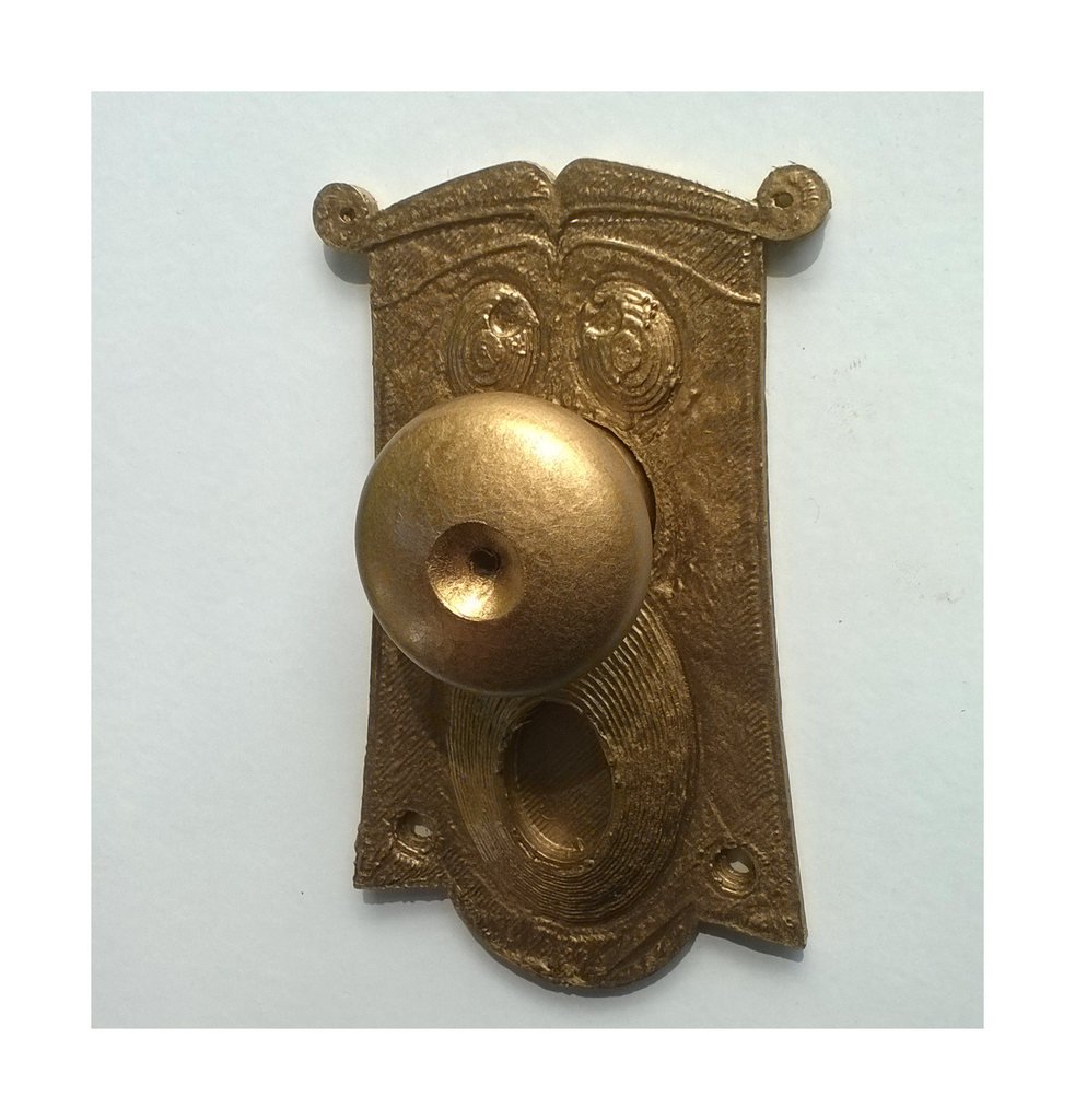 Door knob plate