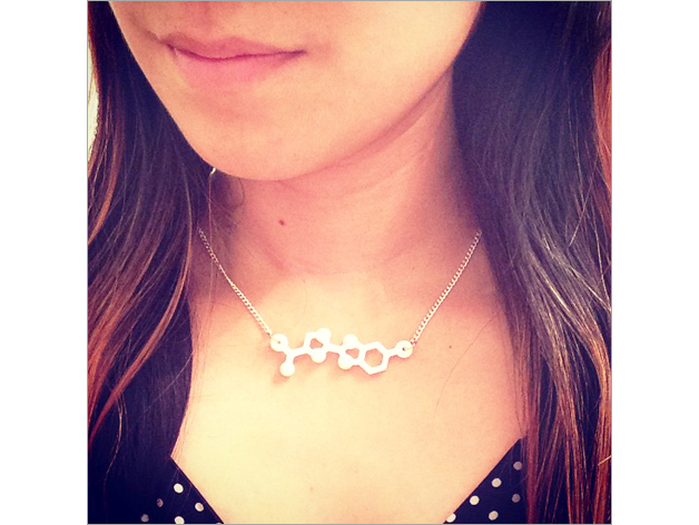 Luciferin Molecule Necklace