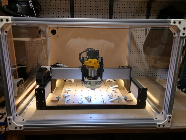 Shapeoko 3 Enclosure 25mm/1" Aluminum Extrusions with Drag Chain