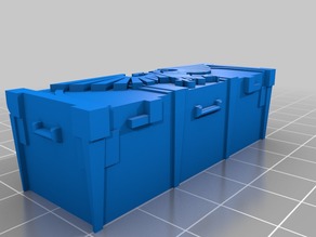 Wargame 40K ammo large size crate - 28mm 3D model