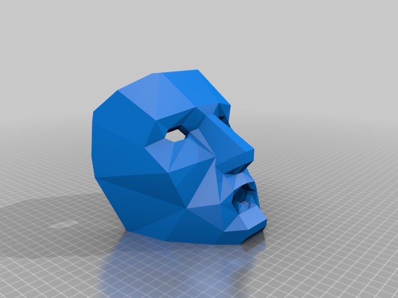 Another Printable Low Poly Mask