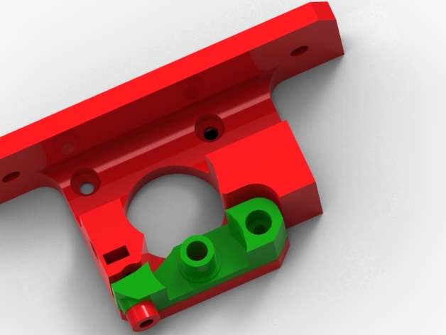 Compact direct drive extruder remix