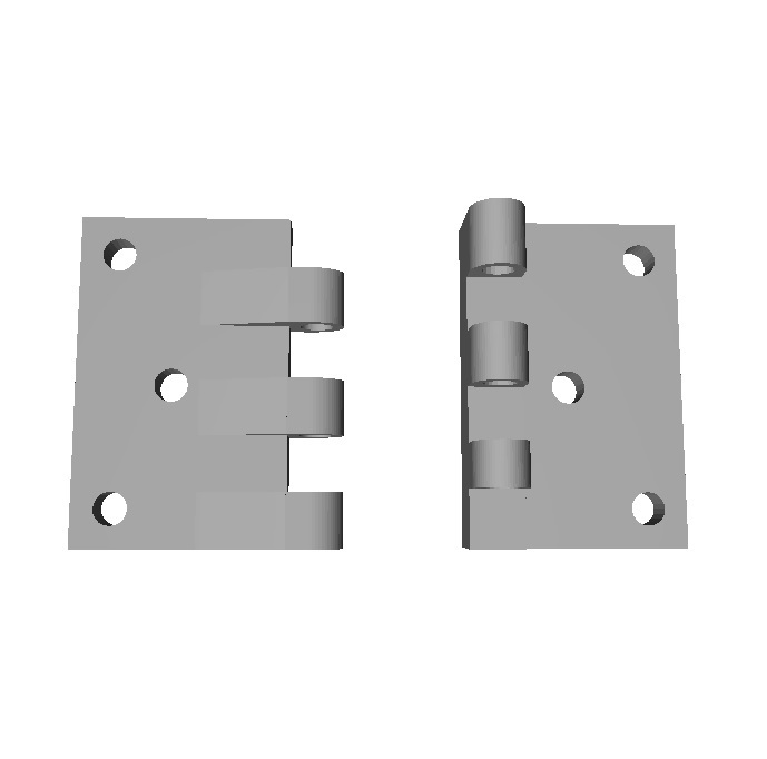Hinge for different heights