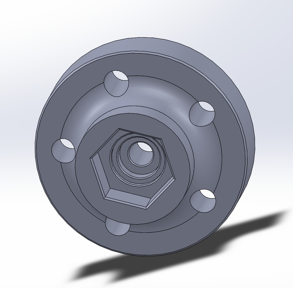 Clod Buster Wheel adapters for Axial Wraith and similar
