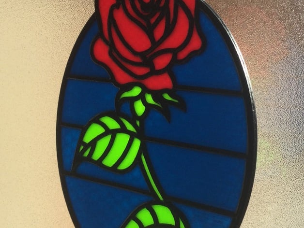 Stained Glass Type  (Rose)