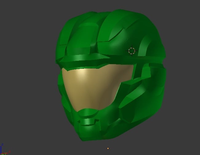 Halo Air Assault Helmet - Split up for 8x7x6 Print Bed