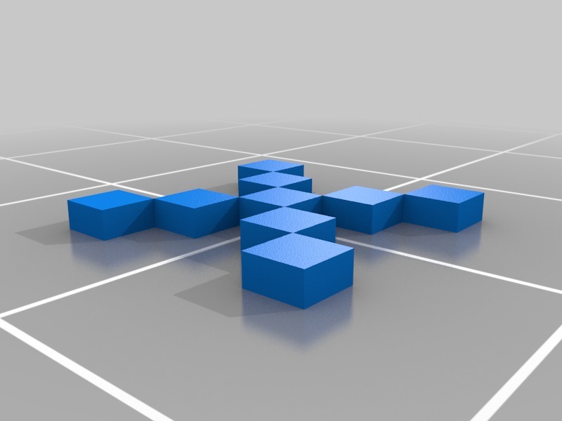 Customized test - Github Avatar Identicon and pixel art  3D Model Generator Parametric