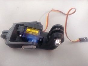 Servo Tilt GoPro style mount 3D model
