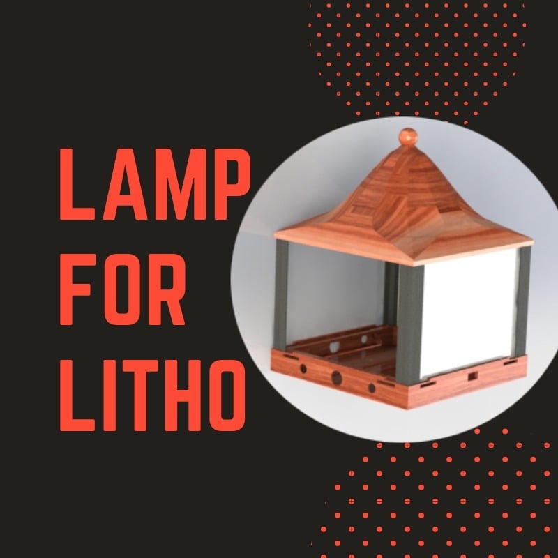 Lamp for lithophane (photography)