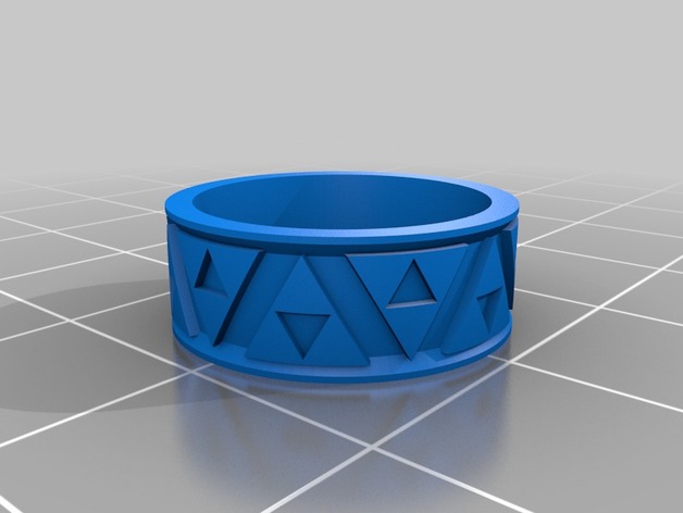 My Customized Zeldathon Recovery Triforce Bas Relief Ring