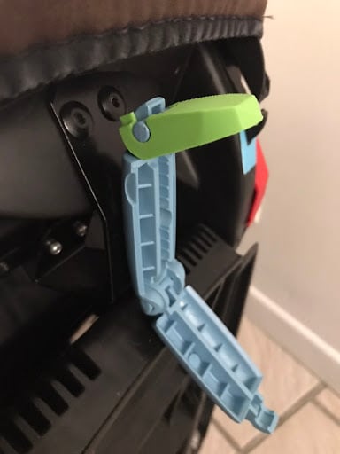 belt support latch for baby car seat