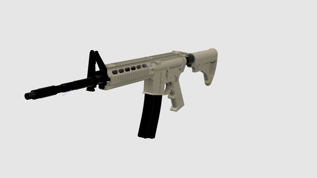 replica m4 rifle - 3d printable