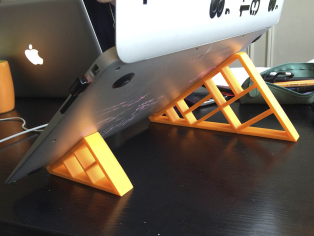 Geometric stand for MacBook Air