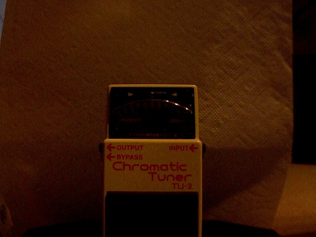 Guitar pedal scan (Boss TU-2 Tuner)