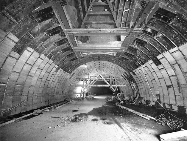 mersey tunnel construction lithophane