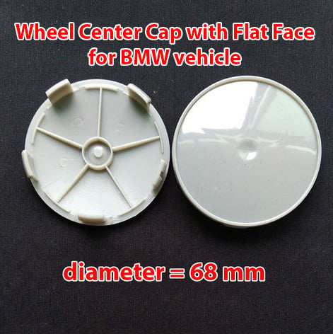Wheel Center Cap diameter 68mm. with flat face for BMW vehicle