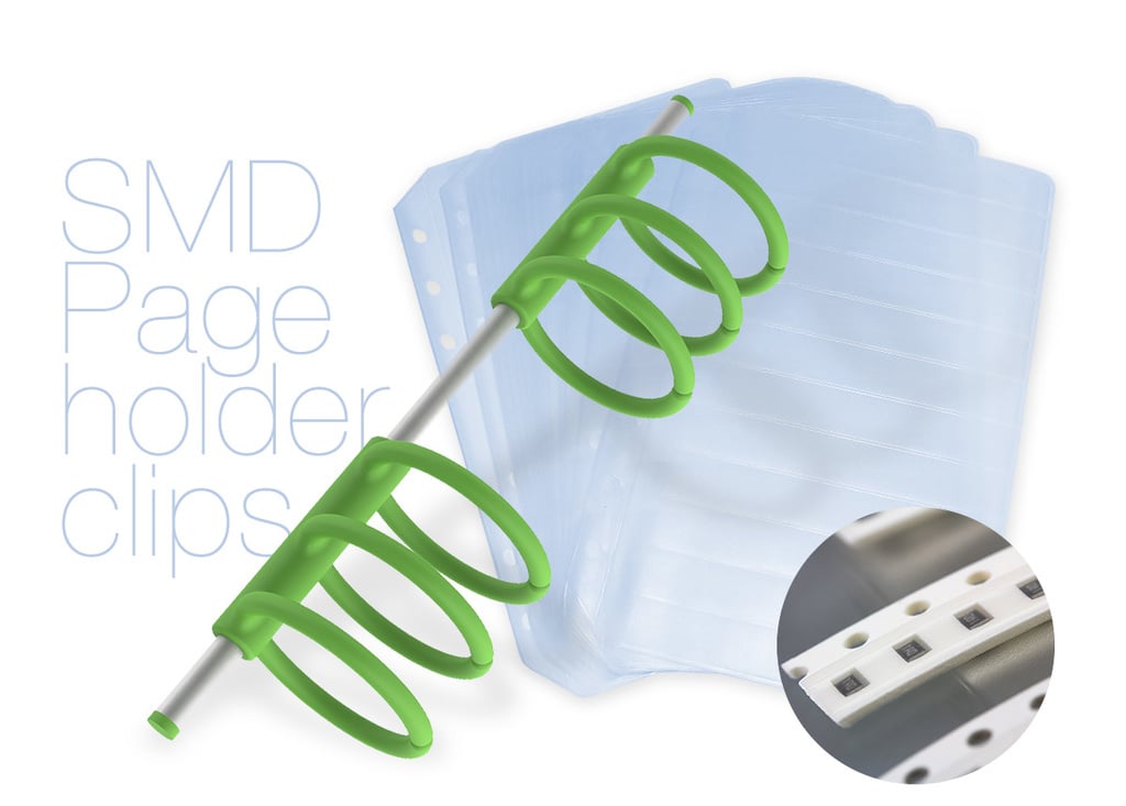 SMD page holder clips